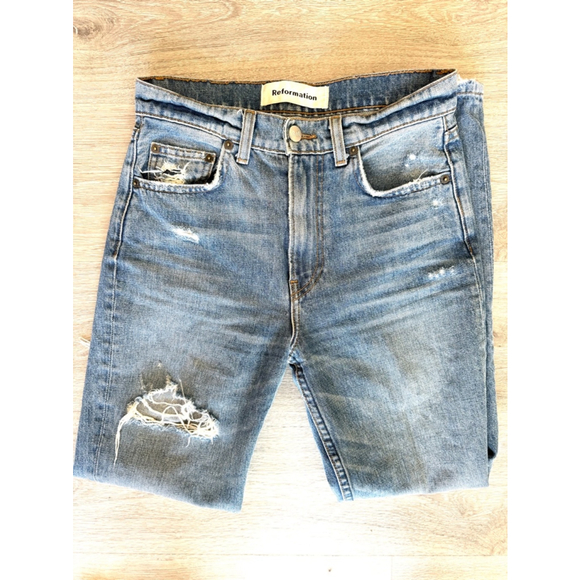 Reformation Julia High Rise Cigarette Jeans - Picture 3 of 7